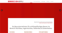 Desktop Screenshot of beecken-bau.de