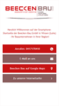 Mobile Screenshot of beecken-bau.de